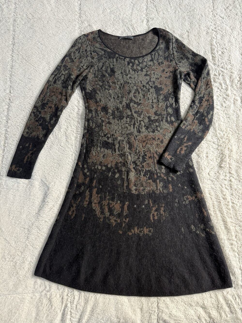 PERUVIAN CONNECTION Pima Cotton Lilah Midi Dress Fit-and-Flare Size Small